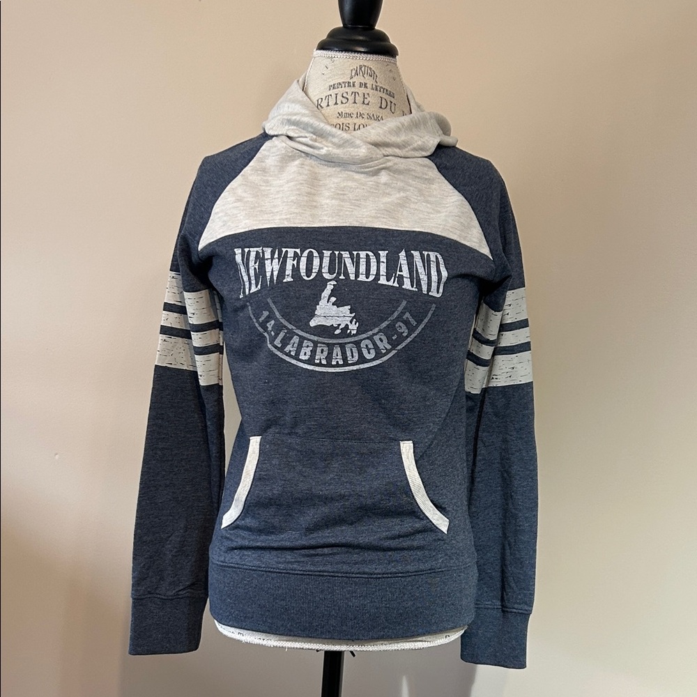 Hooded Jersey Tee, Grey (size small)